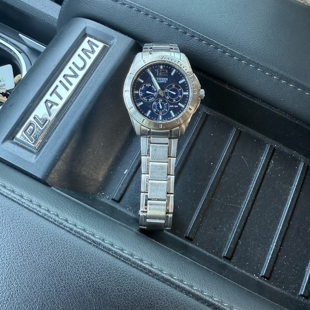 Citizen Silver and Blue Men's Watch